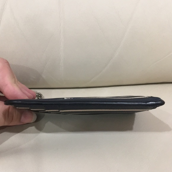 Kate Spade Blue Cameron York Stripe Keychain Wallet - Picture 9 of 12